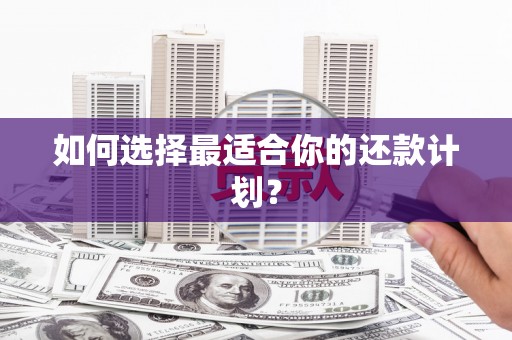 怀远如何选择最适合你的还款计划？