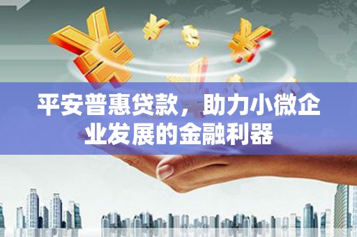 怀远平安普惠贷款，助力小微企业发展的金融利器