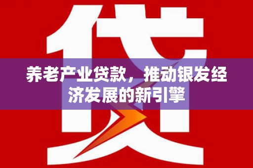 怀远养老产业贷款，推动银发经济发展的新引擎