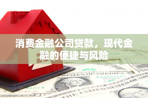 怀远消费金融公司贷款，现代金融的便捷与风险