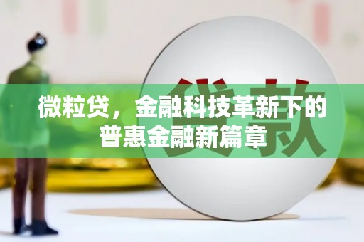 怀远微粒贷，金融科技革新下的普惠金融新篇章