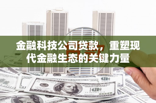 怀远金融科技公司贷款，重塑现代金融生态的关键力量