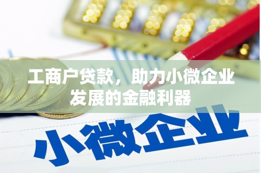 怀远工商户贷款，助力小微企业发展的金融利器
