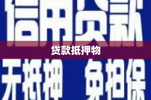 怀远贷款抵押物