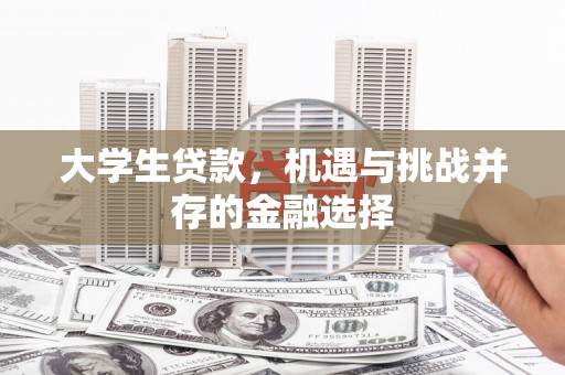 怀远大学生贷款，机遇与挑战并存的金融选择