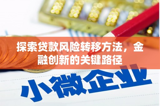 怀远探索贷款风险转移方法，金融创新的关键路径