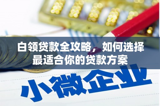 怀远白领贷款全攻略，如何选择最适合你的贷款方案