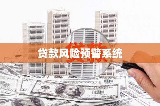 怀远贷款风险预警系统
